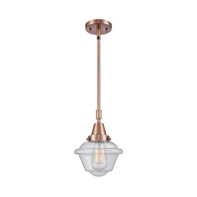 Oxford - 1 Light Stem Hung Mini Pendant In Traditional Style-9.13 Inches Tall and 7.5 Inches Wide