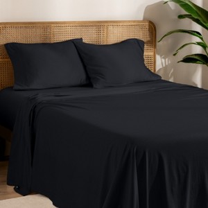 Bare Home Organic Cotton Jersey Sheet Set - 1 of 4