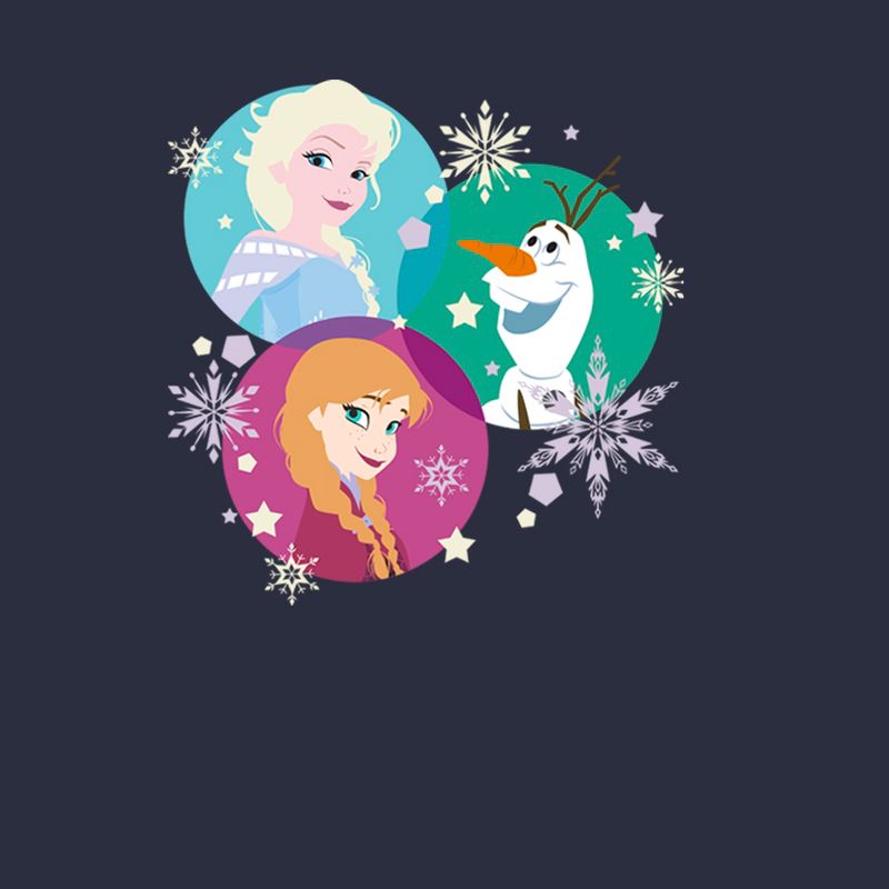 Women's Frozen Character Snowflakes T-Shirt, 2 of 6