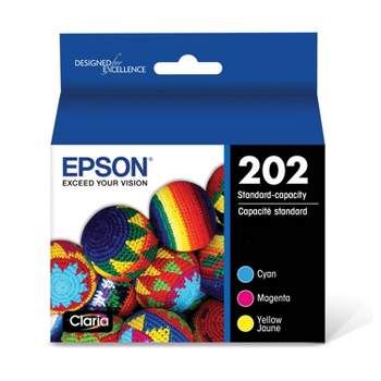 Epson 202 C/M/Y 3pk Ink Cartridges - Cyan Magenta Yellow (T202520-CP)