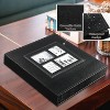 Attop Photo Album 4x6 500 Pockets Photo, Extra Large Capacity Family Wedding Picture Albums Holds 500 Horizontal and Vertical Photos Black - 2 of 4