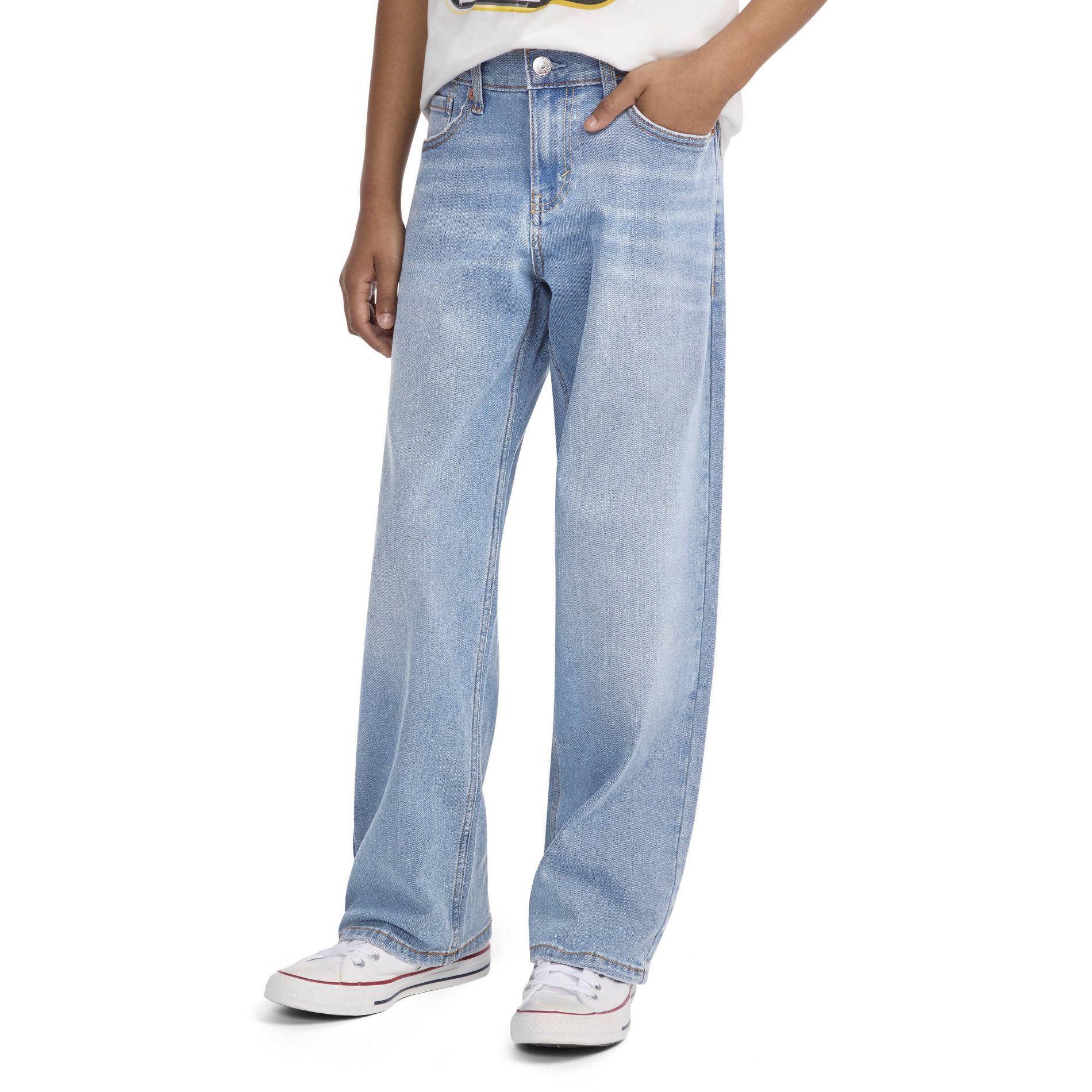 Levi's® Boys' Classic Fit Baggy Jeans - Medium Wash 10