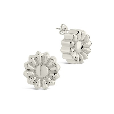SHINE by Sterling Forever Canelé Stud Earrings