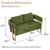 VASIP Modern Decorative Side Chair with Gold Metal Legs ,Plush Teddy Fleece Upholstery Sofa, No Wheels ,for Living Room,Office Reception,White - 2 of 4
