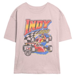 Juniors Womens Indy 500 Retro Race T Shirt - 1 of 4
