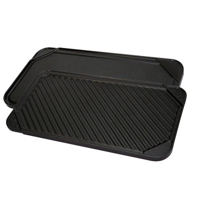 Our Table™ Nonstick Cast Aluminum Double Burner Reversible Grill/Griddle,  19.5 in - Mariano's