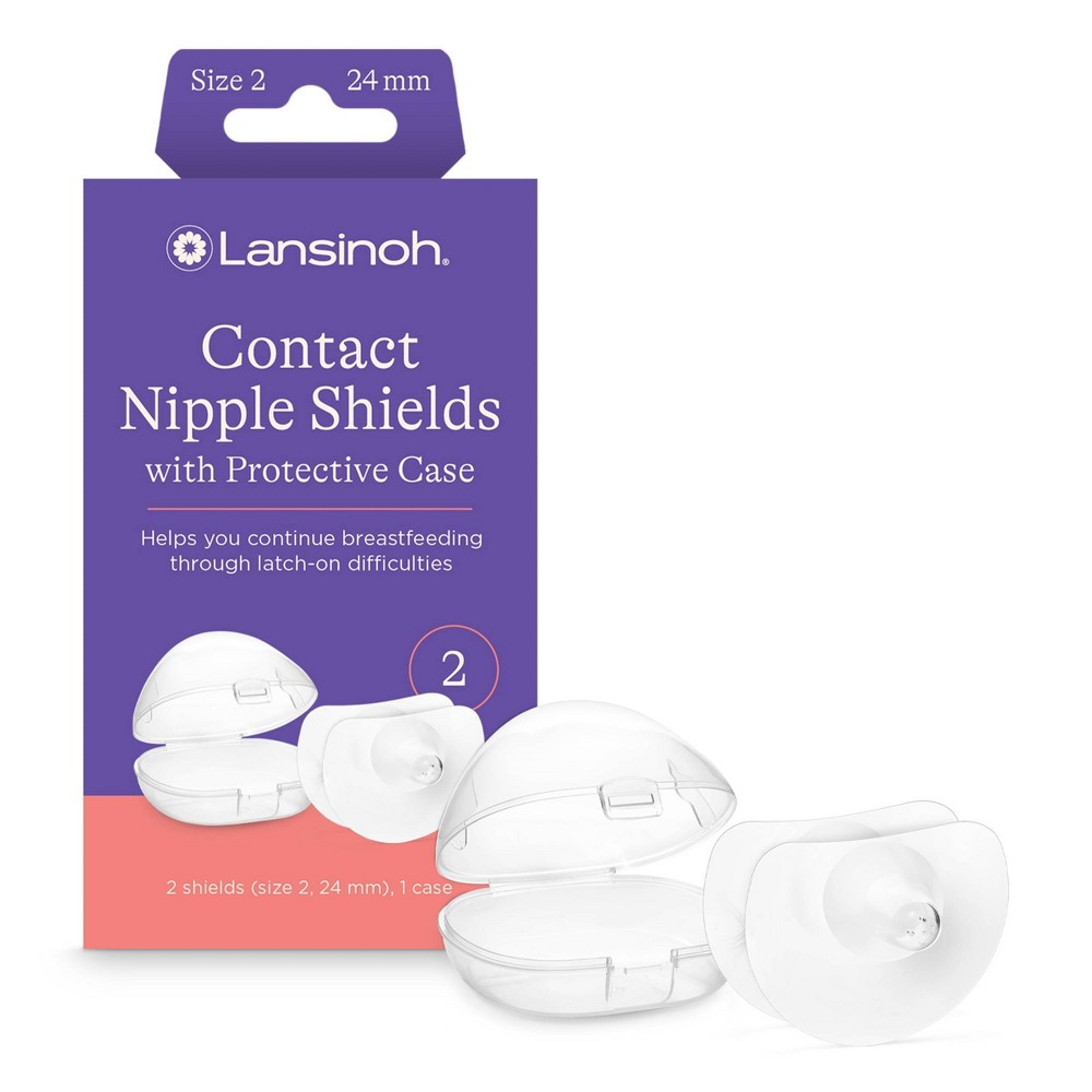 Photos - Baby Hygiene Lansinoh Contact Nipple Shield with Case - 24mm - 2ct 