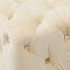 Kumasinova 18" Modern Tufted Square Ottoman Vanity Stools for Living Room&Bedroom,Soft Velvet Footrest Stool Accent Ottoman,250lbs Max - 2 of 4