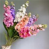 Attop Big Artificial Hyacinth Violet flower branch fleurs artificielles for autumn fall home wedding decoration fake flowers wreath - 4 of 4