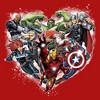 Boy's Marvel Avengers Assemble Heart Collage T-Shirt - 2 of 4