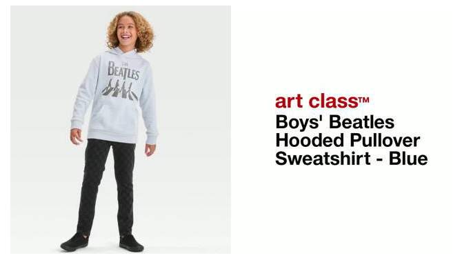 Boys' Beatles Hooded Pullover Sweatshirt - art class™ Blue, 2 of 7, play video