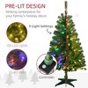 4' Artificial Prelit Christmas Trees with Warm White or Colorful LED Lights - 4 of 4