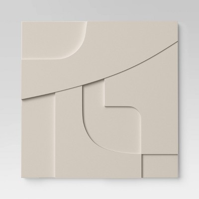 (Set of 4) 12&#34; x 12&#34; 3D Decorative Graphic Tiles - Threshold&#8482;