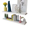 Wall Rack Set of 4 White MDF with a matte finish 39.4 in long - 3 of 4