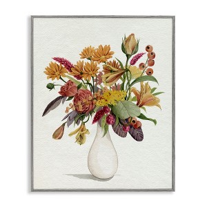 Stupell Industries Traditional Country Flower Bouquet Autummal Arrangement, 20" x 16" - 1 of 4