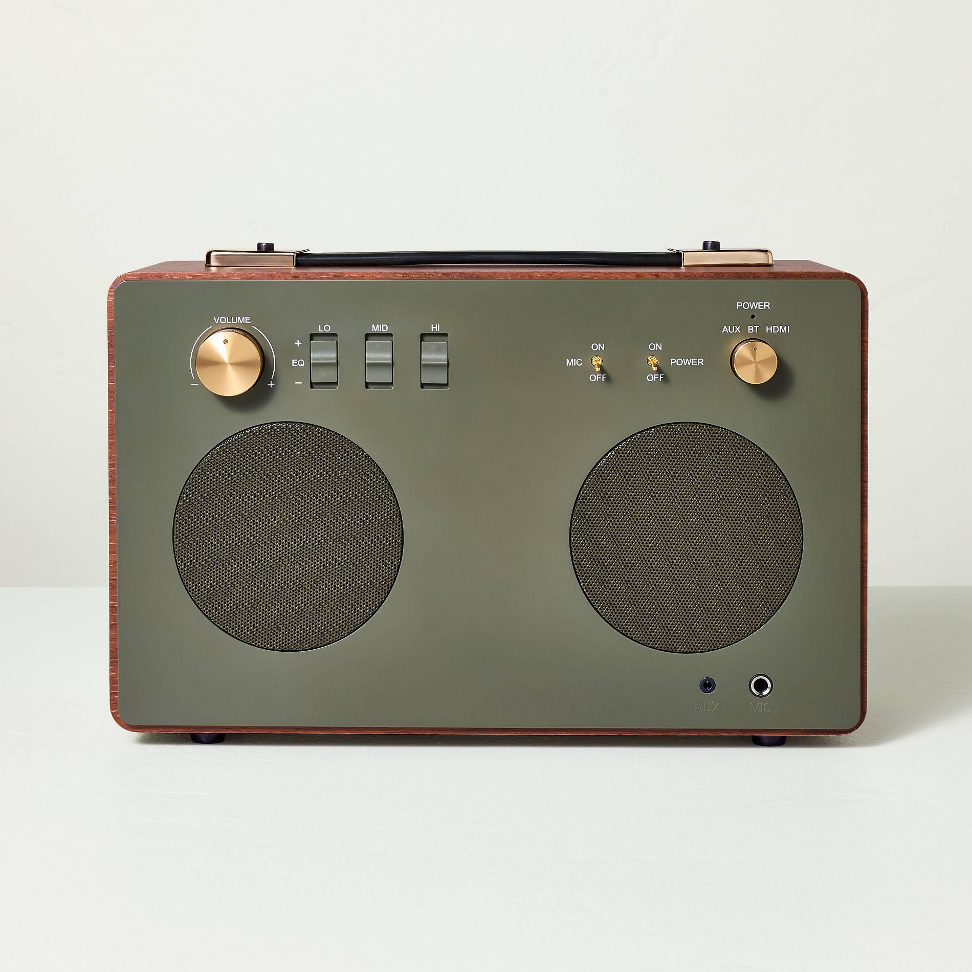 Brass Dolby Speaker Forest Green - Hearth & Hand™ with Magnolia