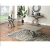Vynxaria Jocelyn End Table ¨C Elegant Gray Design with Decorative Base and Adjustable Levelers - 4 of 4