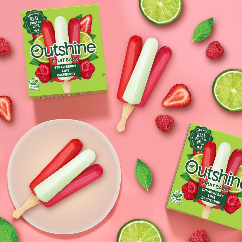 Outshine Strawberry, Lime & Wildberry Frozen Fruit Bar - 12ct, 2 of 12