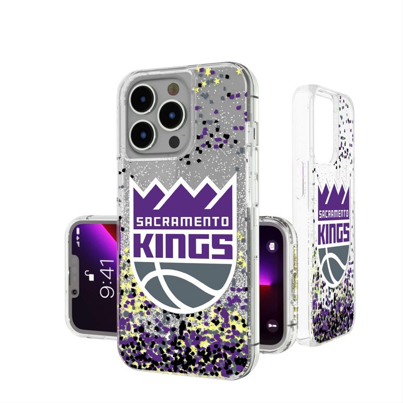 Keyscaper Sacramento Kings Confetti Glitter Phone Case, 1 of 2