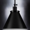 Urban Ambiance Luxury Traditional Pendant 12.75''H x 12.25''W,  Midnight Black Finish,  Pawtucket Collection, UHP4004 - 4 of 4
