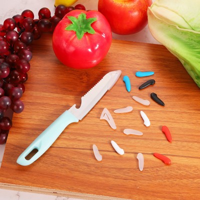 Unique Bargains Plastic Kitchen Blade Sleeves Knife Tip Protector 25 Pcs Clear — фото 4
