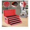 Black 5 Drawer Rolling Tool Chest, Portable Rolling Tool Box With Drawers & Wheels, High Capacity Locking Tool Cart Organizer For Garage, Workshop, - 2 of 4