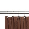 Carnation Home Fashions 3 Gauge Vinyl Shower Curtain Liner with Weighted Magnets and Metal Grommets - Brown 72x72" - 2 of 4