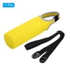Unique Bargains Neoprene Insulated Removable Adjustable Shoulder Straps Water Bottle Sling Bag 2.64"x7.28" Yellow - 3 of 4