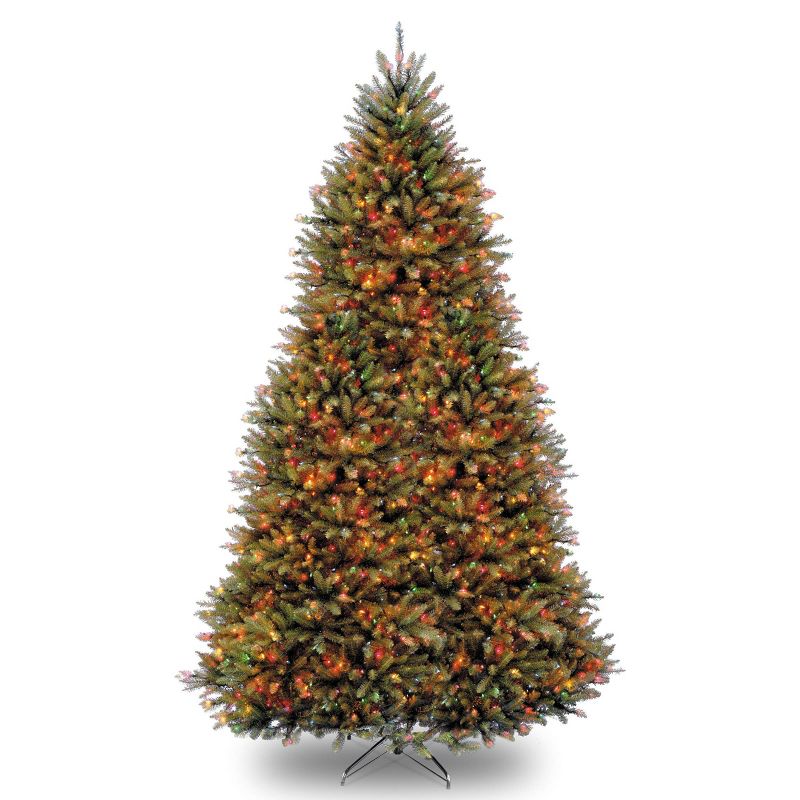 9ft Pre-lit Full Dunhill Fir Hinged Artificial Christmas Tree LED Dual Color Lights - National Tree Company, 5 of 10