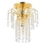 Elegant Lighting Falls 1 light Chrome Flush Mount Clear Royal Cut Crystal - 3 of 4