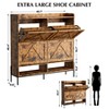 Garvee Shoe Cabinet with 4 Flip Drawers, Shoe Storage Cabinet for Entryway, Narrow Shoe Rack, Dry and Wet Separation Shoe Organizer with Metal Legs - 3 of 4