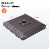Pellebant Patio Umbrella Base Fits Cantilever Umbrellas, 240Lbs Capacity Heavy Duty Umbrella Stand Base Brown - 2 of 4