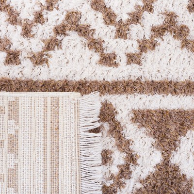 Augustine Boho-Mod Taupe/Ivory Flat Woven Area Rug