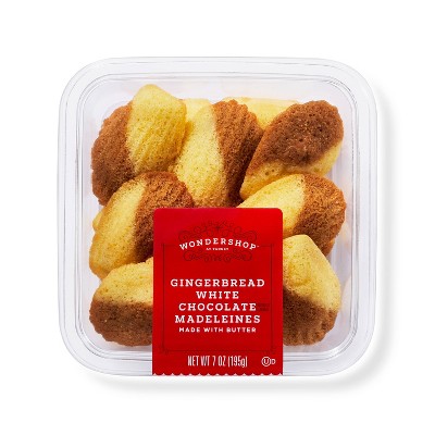 Holiday Gingerbread White Chocolate Madeleines - 7oz - Wondershop™