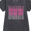 - Barbie - Proud To Be Me Graphic Short Sleeve Fleece Dress - 2 of 3