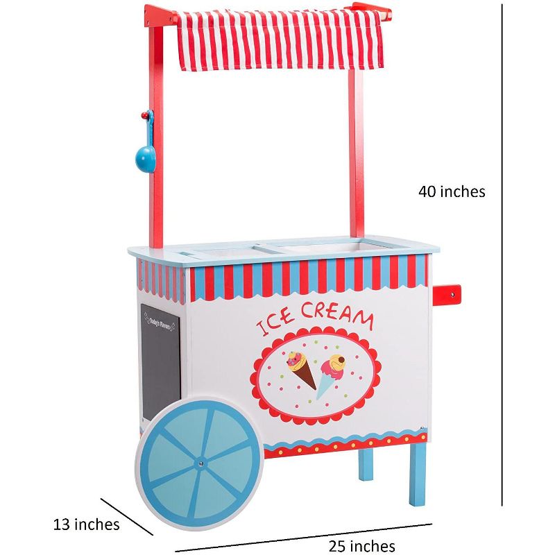 Svan Ice Cream Cart for Kids, Wood Playstand, 2 of 7