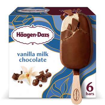 Haagen-Dazs Vanilla Milk Chocolate Ice Cream Bar - 6ct
