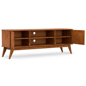 WyndenHall 72" Tierney Mid Century TV Stand for TVs up to 80" Teak Brown - 1 of 4