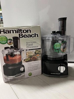 Hamilton Beach Bowl Scraper 8 Cup Food Processor | Model#70743, Black