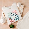 Simply Sage Market S.W.Smiley American Smile Lightweight Garment Dyed Sweatshirt - 3 of 4