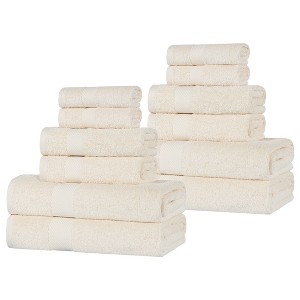 Modern Solid Classic Luxury Egyptian Cotton Towel Set by Blue Nile Mills - 1 of 4