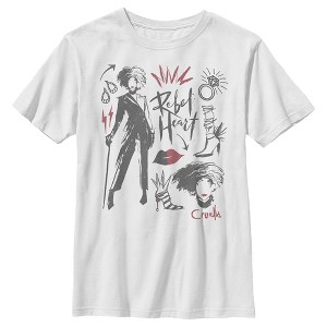 Boy's Cruella Fashion Drawings T-Shirt - 1 of 4