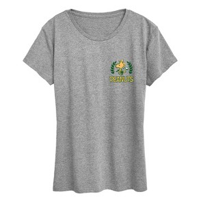 Women's - Peanuts - Country Club Snoopy and Woodsocks Short Sleeve Graphic T-Shirt - 1 of 4