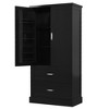 Okak 64 Inch Tall Bathroom Storage Cabinet with Adjustable Shelf, Large Storage Cabinet with 2 Drawers and 2 Doors - 3 of 4