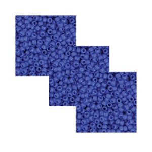 Creativity Street® Pony Beads, Blue, 6 mm x 9 mm, 1000 Per Pack, 3 Packs - 1 of 2
