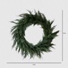 Holiday Cedar Wreath, Premium Artificial Indoor and Outdoor Large 30 Inch Green Wreath, Look Decorations - 2 of 4
