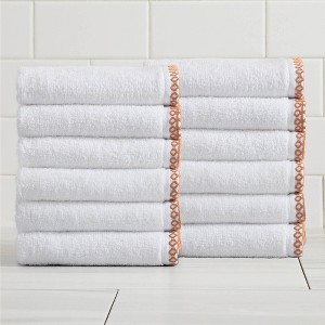Boho Border Cotton Quick-Dry Towel Set - Great Bay Home - 1 of 4