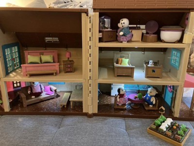 Li'l Woodzeez Toy House With Furniture 20pc - Honeysuckle Hillside