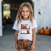 Halloween Bookshelf Ghosts - Youth Short Sleeve Graphic T-Shirt and Toddler Short Sleeve Graphic T-Shirt - 3 of 4