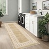 Washable Area Rugs Modern Geometric Floor Cover, Non-Slip Contemporary Bordered Accent Carpet, Stain-Resistant Low Pile Indoor Carpet - 3 of 4